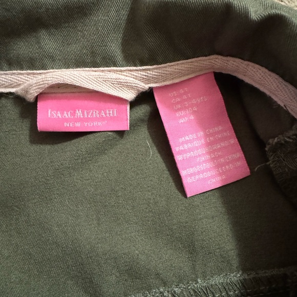 Issac Mizrahi Girls Army Green 100% Cotton Jean Parka Jacket - Picture 4 of 4